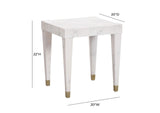 TOV-OC54192 Brandyss White Burl End Table