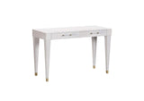 TOV-H54194 Brandyss White Burl Work Desk