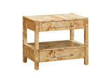 TOV-B54189 Brandyss Natural Burl Nightstand
