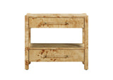 TOV-B54189 Brandyss Natural Burl Nightstand
