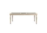 Celandine Dining Table, Glass Insert