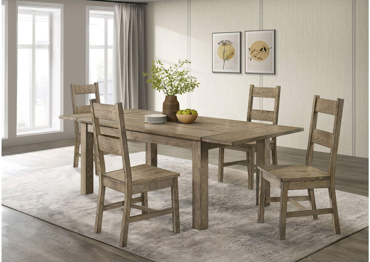 192921-S5 Cardova 5-piece Extension Table Dining Set Vineyard Oak