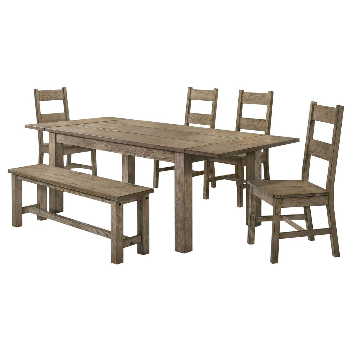 192921-S6 Cardova 6-piece Extension Table Dining Set Vineyard Oak