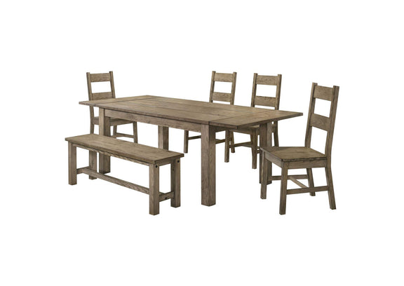 192921-S6 Cardova 6-piece Extension Table Dining Set Vineyard Oak