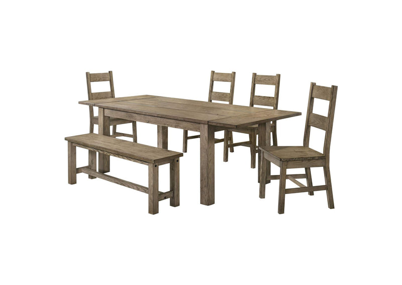 192921-S6 Cardova 6-piece Extension Table Dining Set Vineyard Oak