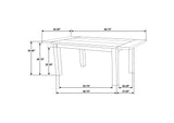 192921-S6 Cardova 6-piece Extension Table Dining Set Vineyard Oak