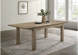 192921 Cardova 87-inch Solid Wood Extension Dining Table Vineyard Oak