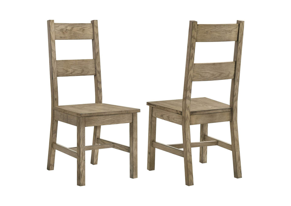 192922 Cardova Solid Wood Dining Side Chair Vineyard Oak (Set of 2)
