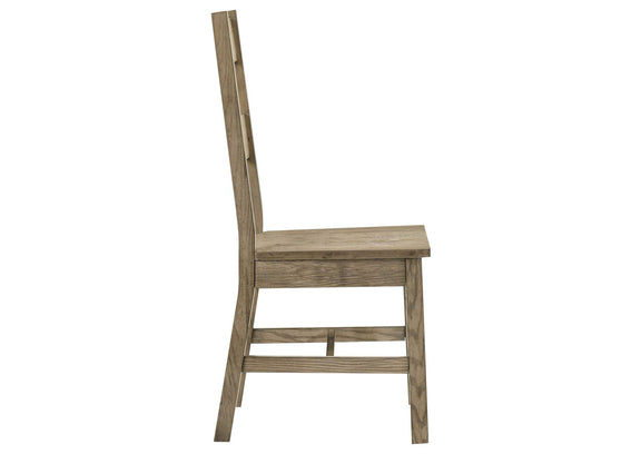 192922 Cardova Solid Wood Dining Side Chair Vineyard Oak (Set of 2)