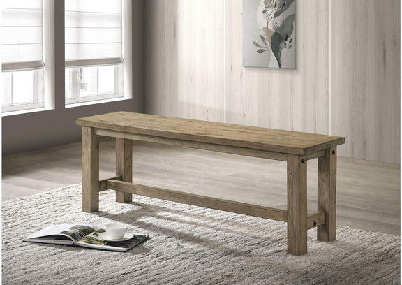 192923 Cardova 51-inch Solid Wood Dining Bench Vineyard Oak
