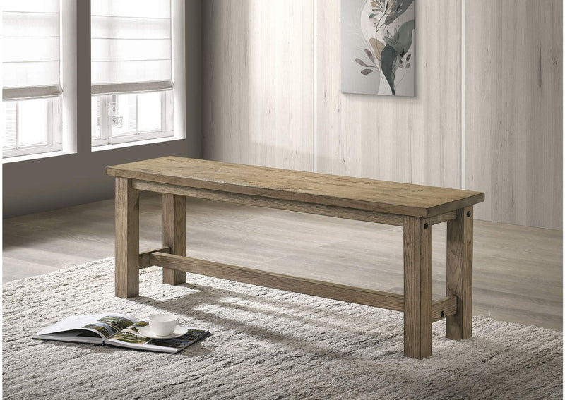 192923 Cardova 51-inch Solid Wood Dining Bench Vineyard Oak
