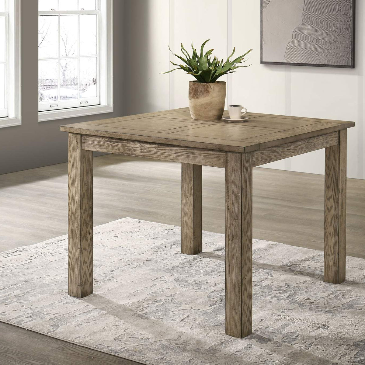 192928 Cardova Square Counter Height Dining Table Vineyard Oak