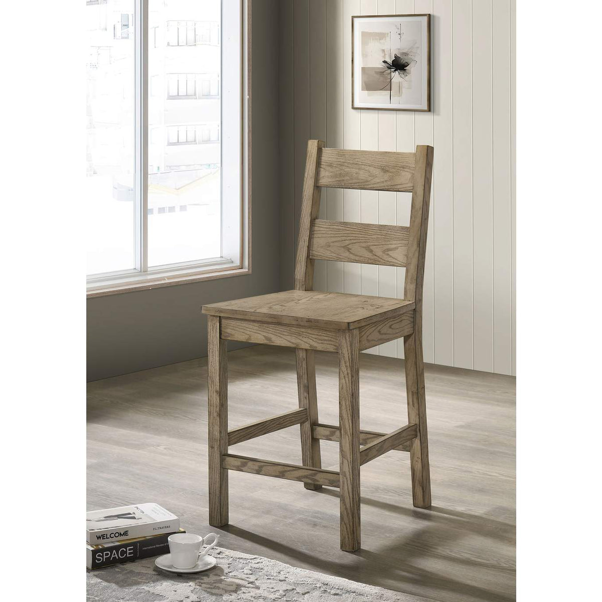 192929 Cardova Counter Height Dining Chair Vineyard Oak (Set of 2)