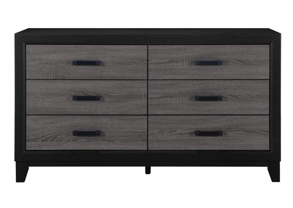 LISBON-GREY_BLACK-DR LISBON GREY AND BLACK DRESSER