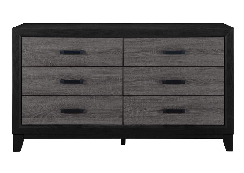 LISBON-GREY_BLACK-DR LISBON GREY AND BLACK DRESSER