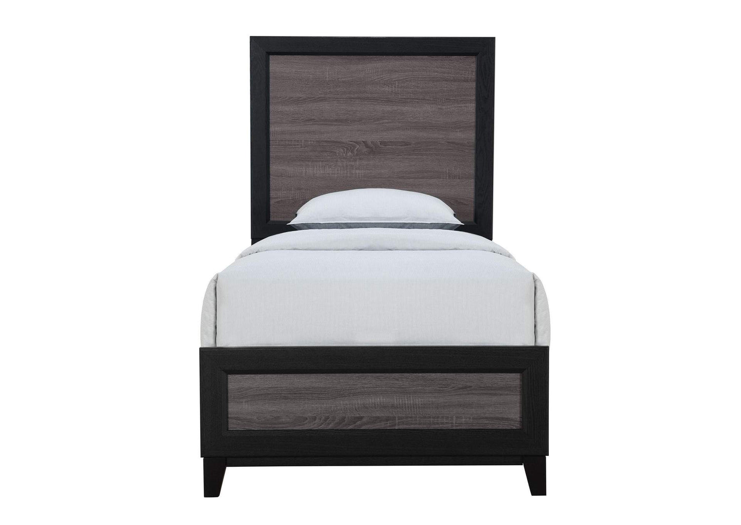 LISBON-GREY_BLACK-TB LISBON GREY AND BLACK TWIN BED