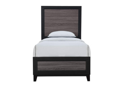 LISBON-GREY_BLACK-TB LISBON GREY AND BLACK TWIN BED