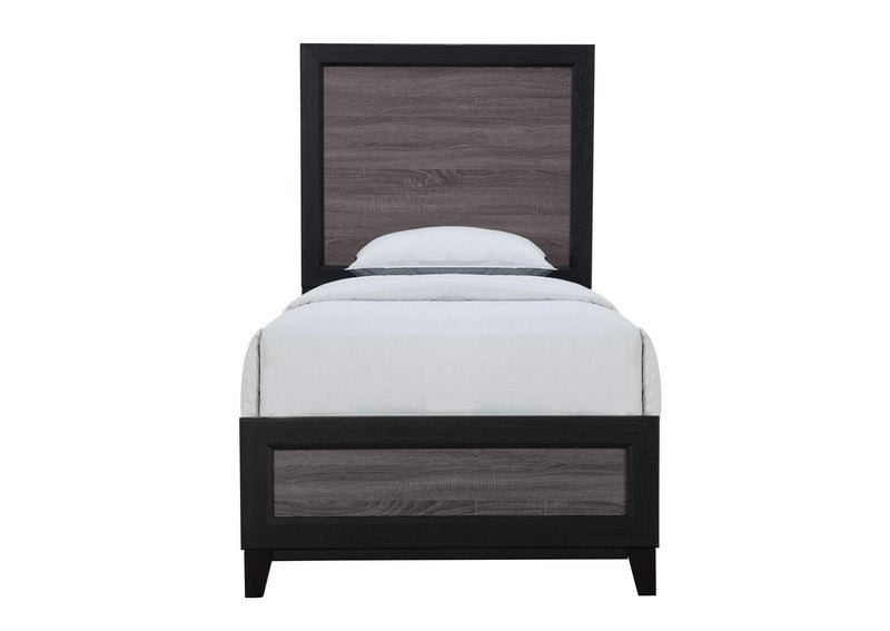 LISBON-GREY_BLACK-TB LISBON GREY AND BLACK TWIN BED