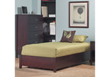 SP23D6 Simple Wood Storage Bed In Espresso