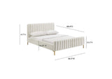 TOV-B6377 Angela Cream Queen Bed