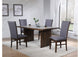 193591-S5 Sherwood 5-piece Rectangular Dining Table Set Brown