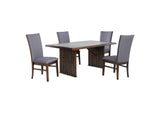 193591-S5 Sherwood 5-piece Rectangular Dining Table Set Brown