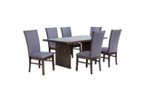 193591-S7 Sherwood 7-piece Rectangular Dining Table Set Brown
