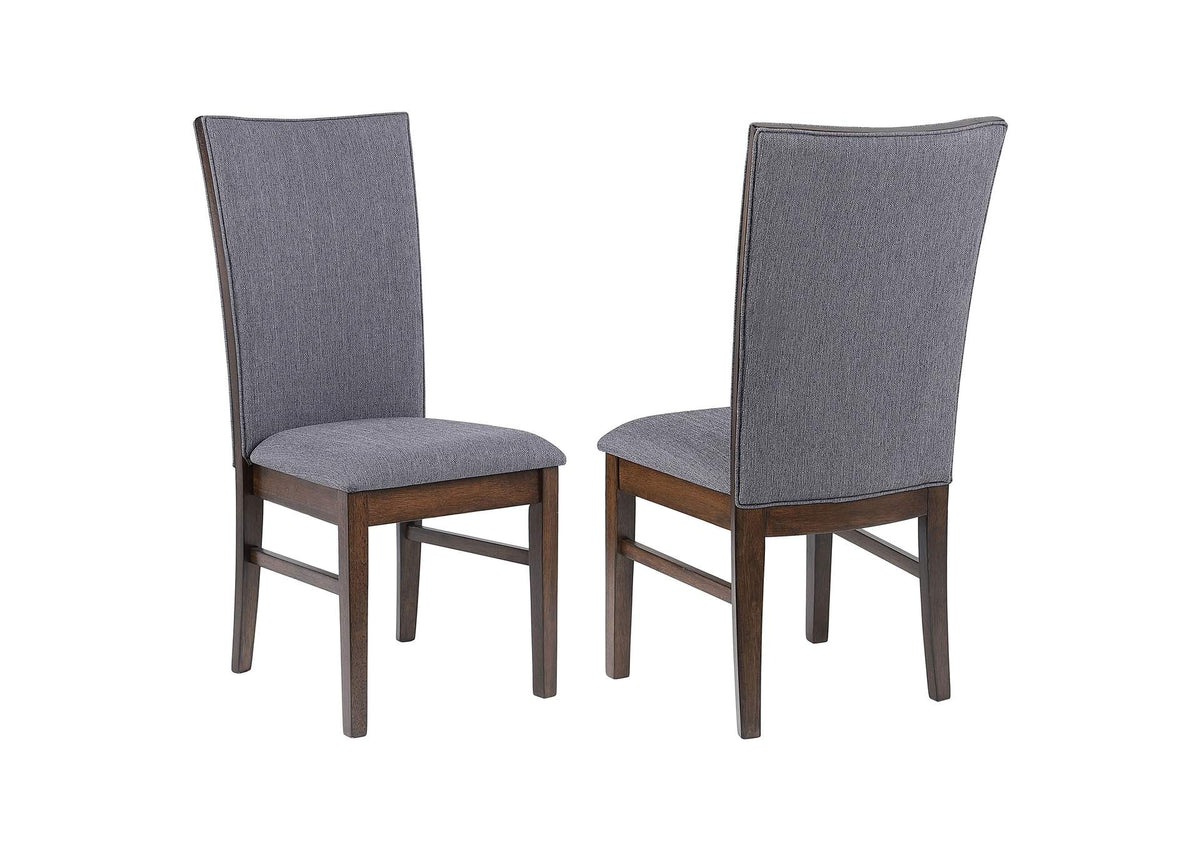 193592 Sherwood Upholstered Dining Side Chair Grey (Set of 2)
