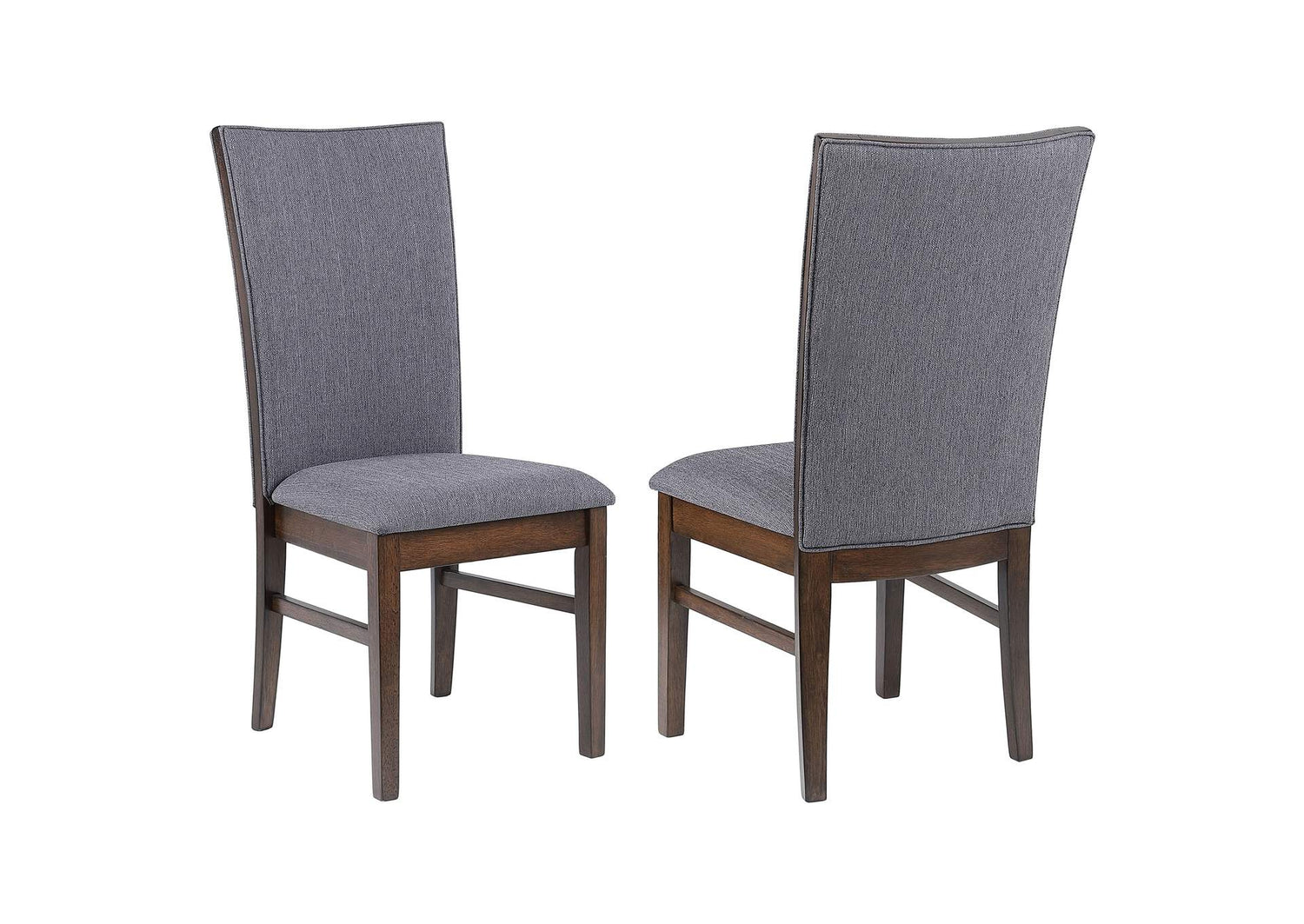 193592 Sherwood Upholstered Dining Side Chair Grey (Set of 2)