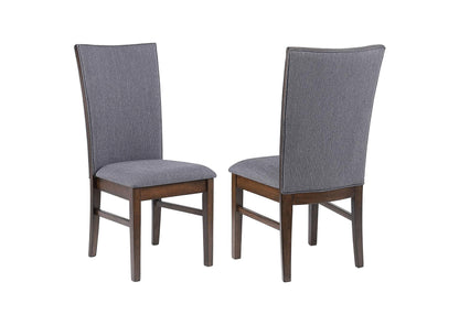 193592 Sherwood Upholstered Dining Side Chair Grey (Set of 2)