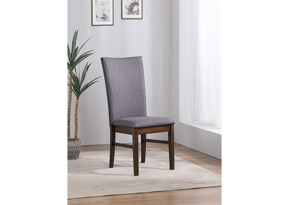 193592 Sherwood Upholstered Dining Side Chair Grey (Set of 2)