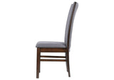 193592 Sherwood Upholstered Dining Side Chair Grey (Set of 2)