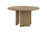 193610-S5 Adina 5-piece Round Dining Table Set Distressed Light Brown