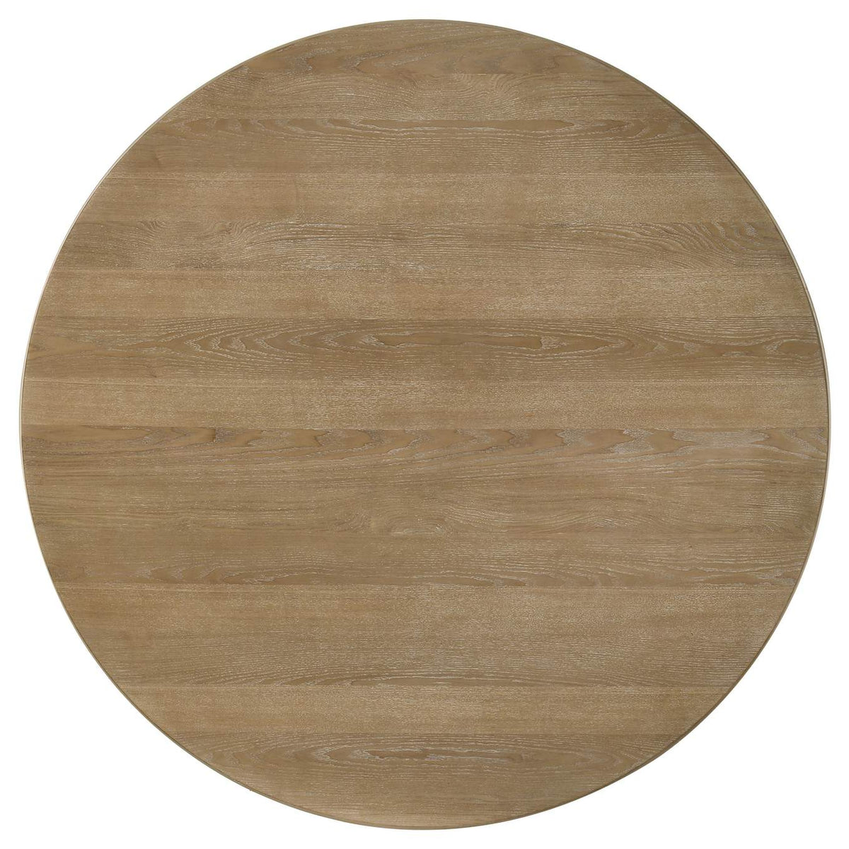 193610 Adina 53-inch Round Wood Dining Table Distressed Light Brown