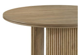 193610 Adina 53-inch Round Wood Dining Table Distressed Light Brown