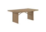 193611 Adina 89-inch Extension Dining Table Distressed Light Brown