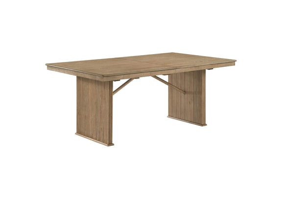 193611 Adina 89-inch Extension Dining Table Distressed Light Brown