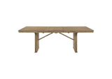 193611 Adina 89-inch Extension Dining Table Distressed Light Brown