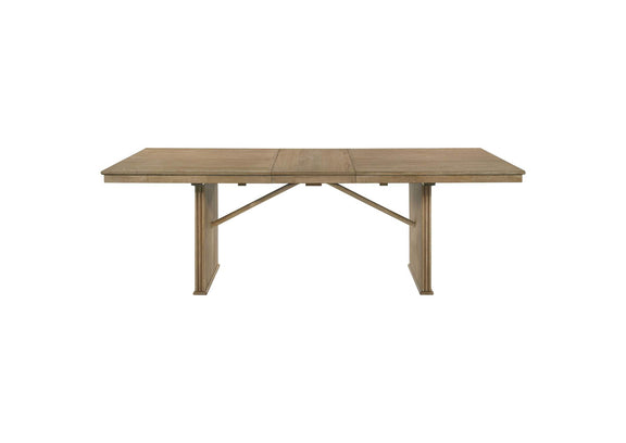 193611 Adina 89-inch Extension Dining Table Distressed Light Brown