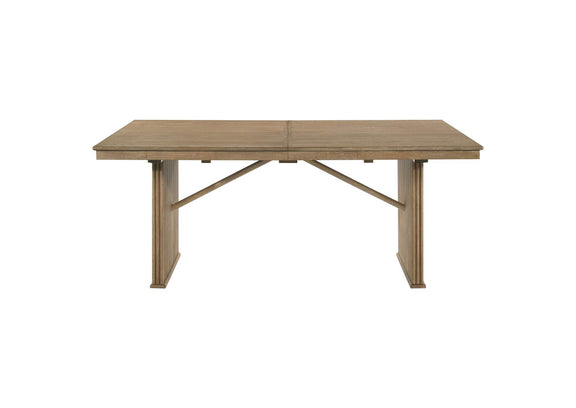 193611 Adina 89-inch Extension Dining Table Distressed Light Brown