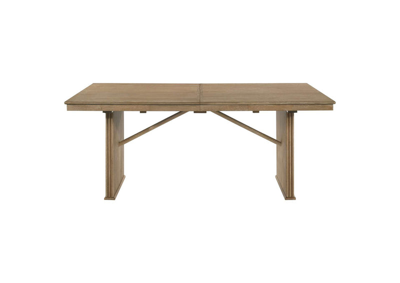 193611 Adina 89-inch Extension Dining Table Distressed Light Brown