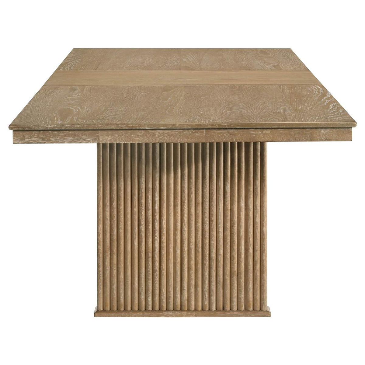 193611 Adina 89-inch Extension Dining Table Distressed Light Brown