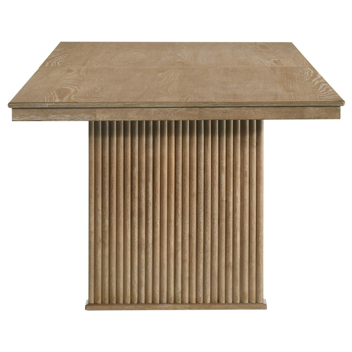 193611 Adina 89-inch Extension Dining Table Distressed Light Brown