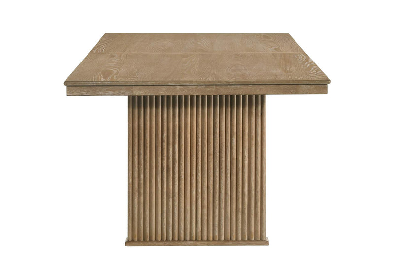 193611 Adina 89-inch Extension Dining Table Distressed Light Brown