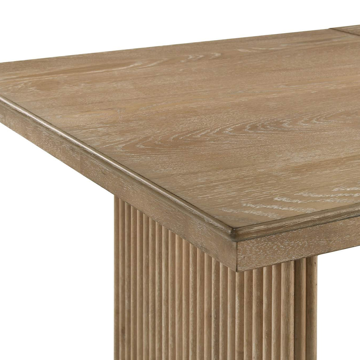 193611 Adina 89-inch Extension Dining Table Distressed Light Brown