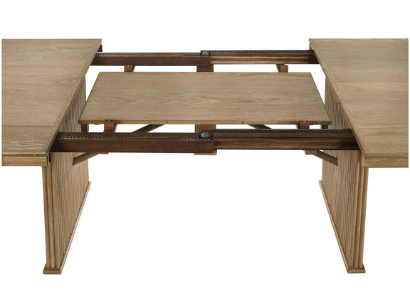 193611 Adina 89-inch Extension Dining Table Distressed Light Brown