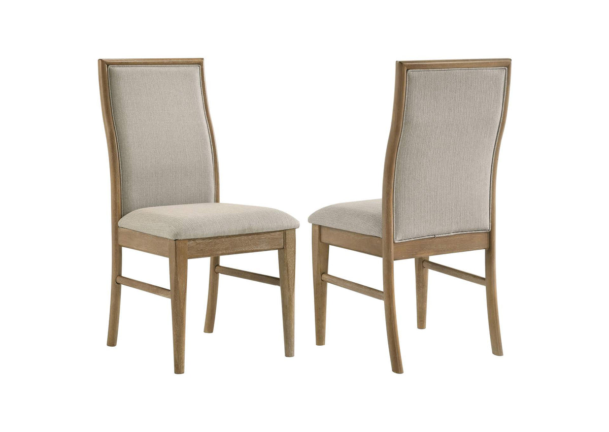 193612 Adina Upholstered Dining Side Chair Barley (Set of 2)