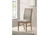 193612 Adina Upholstered Dining Side Chair Barley (Set of 2)