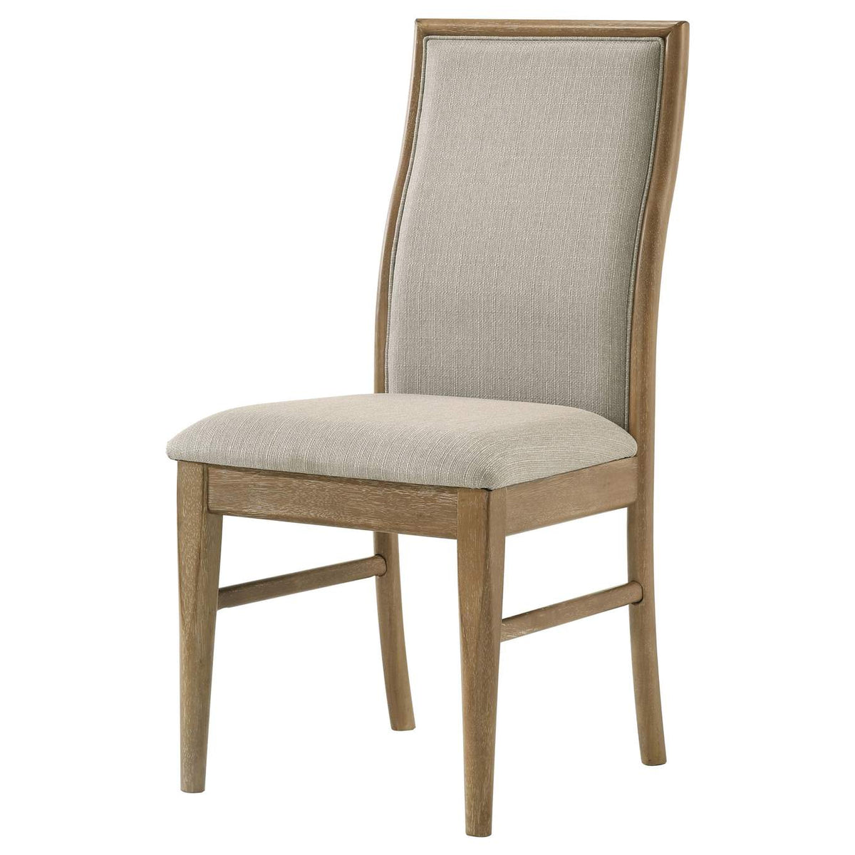 193612 Adina Upholstered Dining Side Chair Barley (Set of 2)