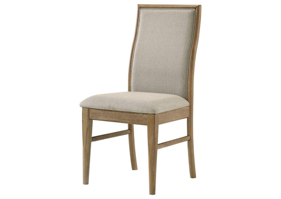 193612 Adina Upholstered Dining Side Chair Barley (Set of 2)